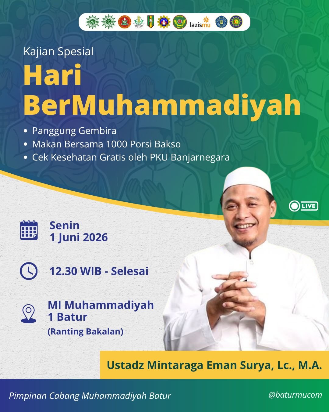 Semangat Berkumpul di Hari BerMuhammadiyah PCM Batur