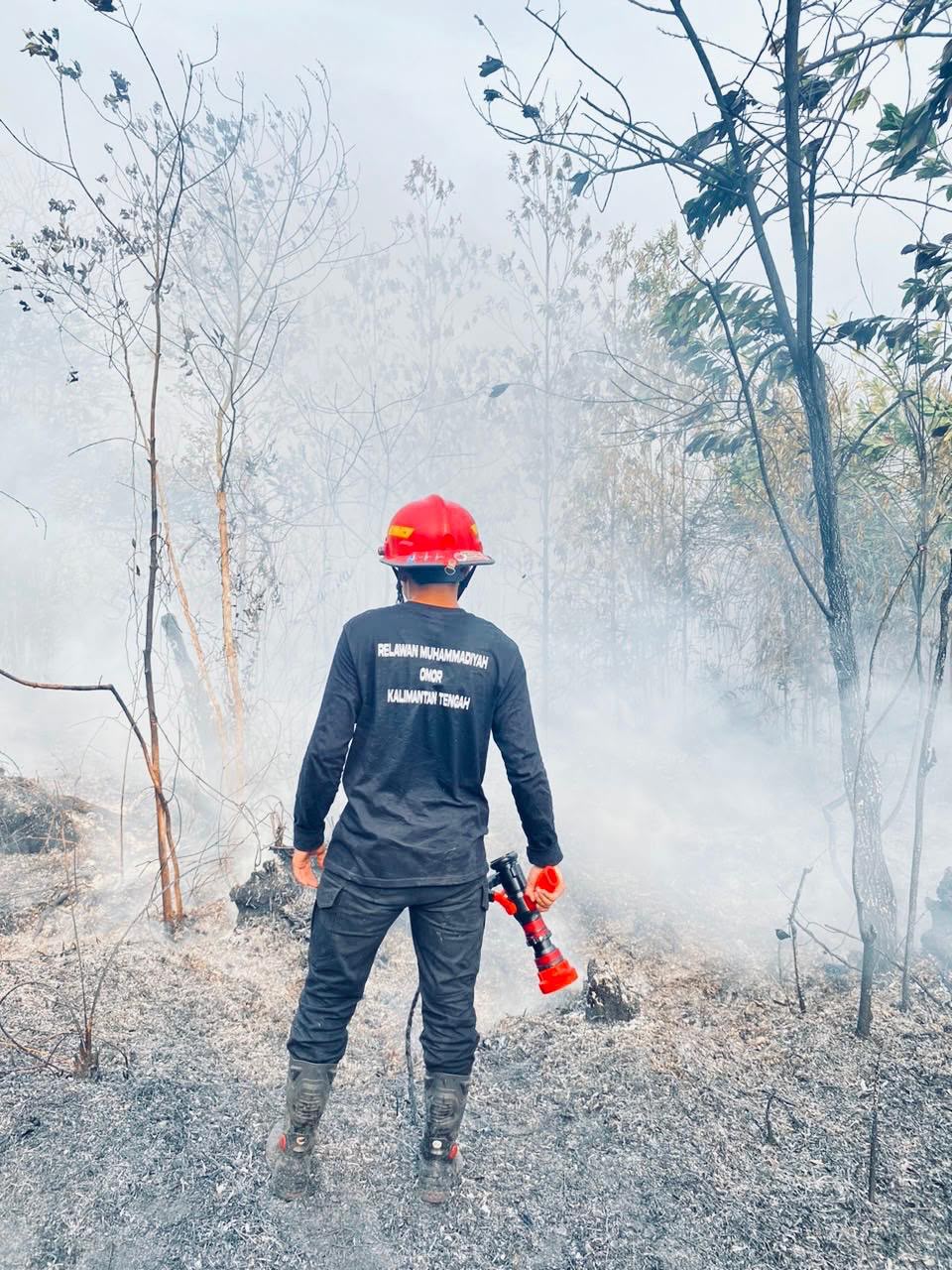 Bantu Warga Terdampak Karhutla di Kalteng, Muhammadiyah Salurkan Air Bersih hingga Sediakan Rumah Singgah Oksigen